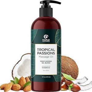 Tropical Massage Oil For Couples Relaxation - Full Body Massage Oil For Date